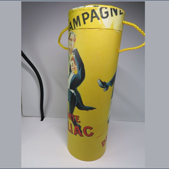 Vicomte de Moulliac Champagne or wine bottle carrier Craft storage French Art - Picture 2 of 9